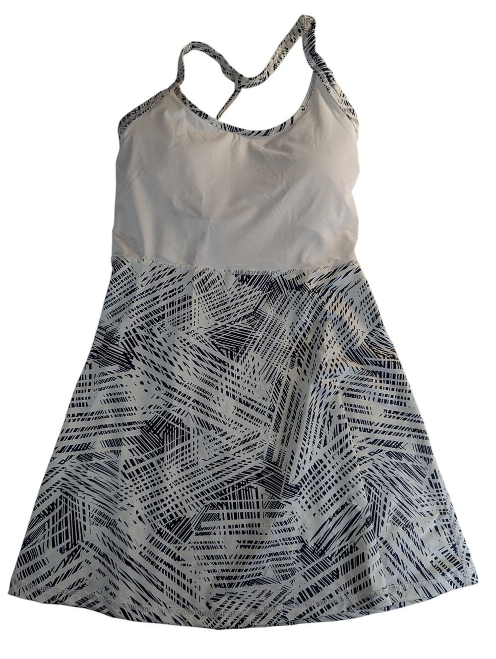 FILA Women's Size Medium Halter Tennis Dress White/Black NWT